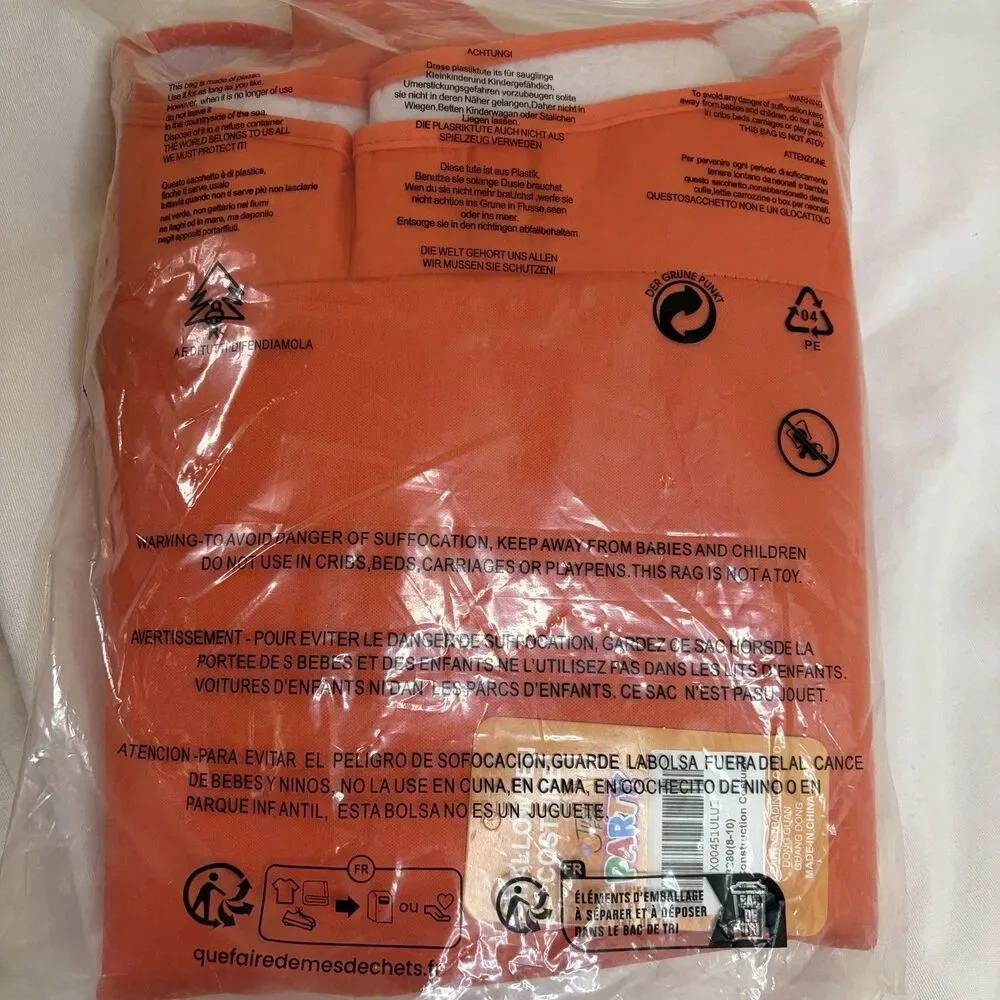 Construction Cone Costume Kids Youth Size 8/10 Orange Traffic Cone Halloween